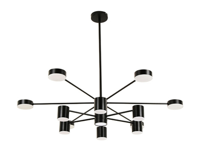 07649-13D,19 Люстра димм.Мекли черный Led 180W