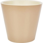 Горшок для цветов London 320 мм, 15,7л на колесиках молочный шоколад
