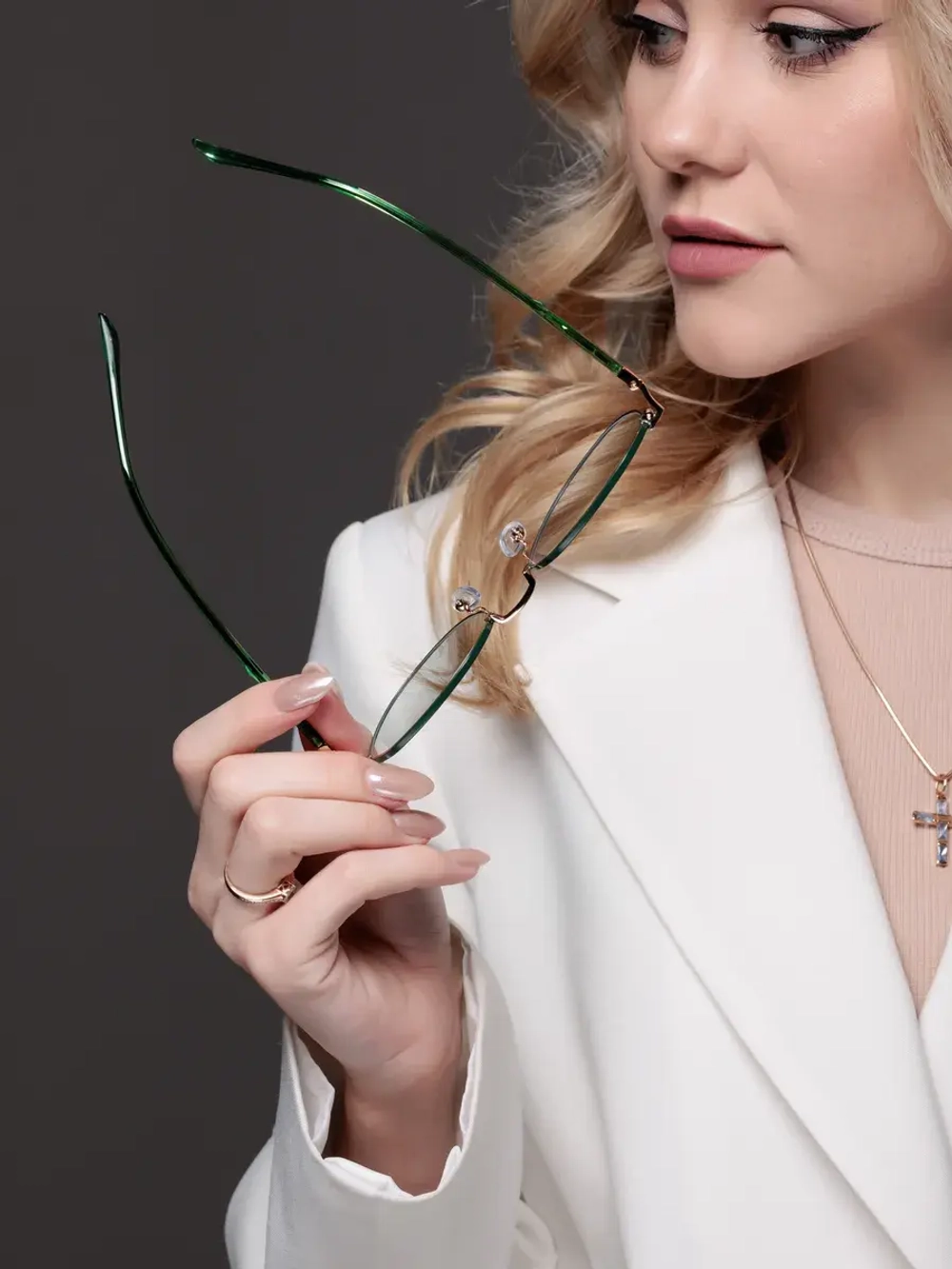 Очки для компьютера имиджевые защитные прозрачные нулевки