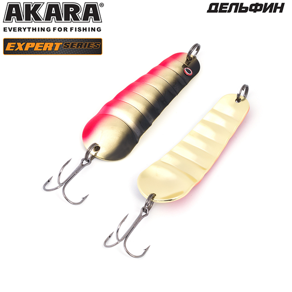 Блесна колебалка Akara Expert Дельфин 75 мм 21 гр. 4/GO