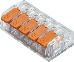 Клемма Navigator NTC-R2 5*2,5 рычаги оранжевая (упаковка 5шт) 39159