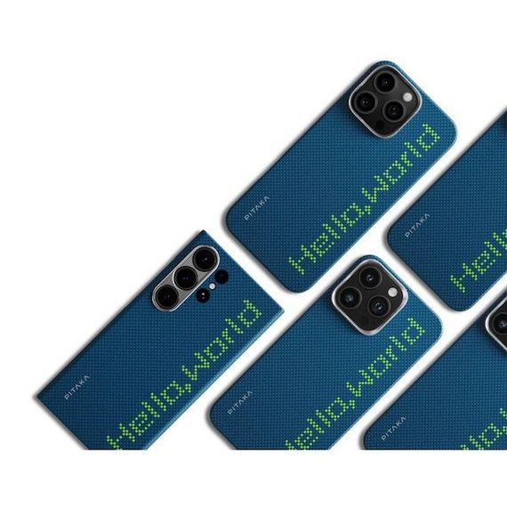 Чехол Pitaka Tactile Woven Case для iPhone 16 Pro Max 6.9&quot; Hello World (KI1602HWTP)