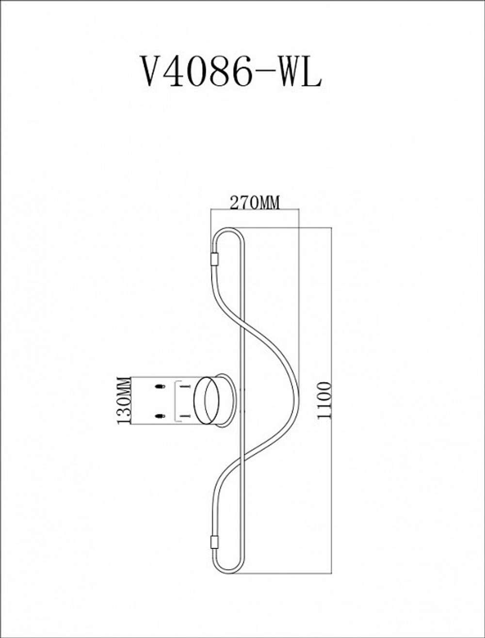 Накладной светильник Moderli TRUE V4086-WL
