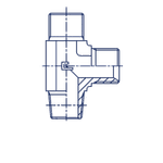 Штуцер FLC BSP 1/4 - NPT 1/4