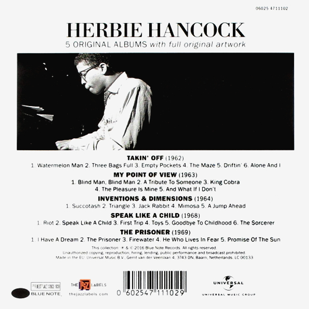 Herbie Hancock / 5 Original Albums (5CD)