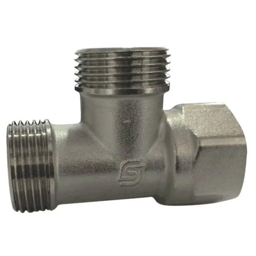 Тройник SantechSystems лат Ду25 р/р/м никель