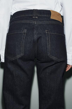 ZARA ДЖИНСЫ ZW COLLECTION CIGARRETE СО СРЕДНЕЙ ПОСАДКОЙ, СИНИЙ