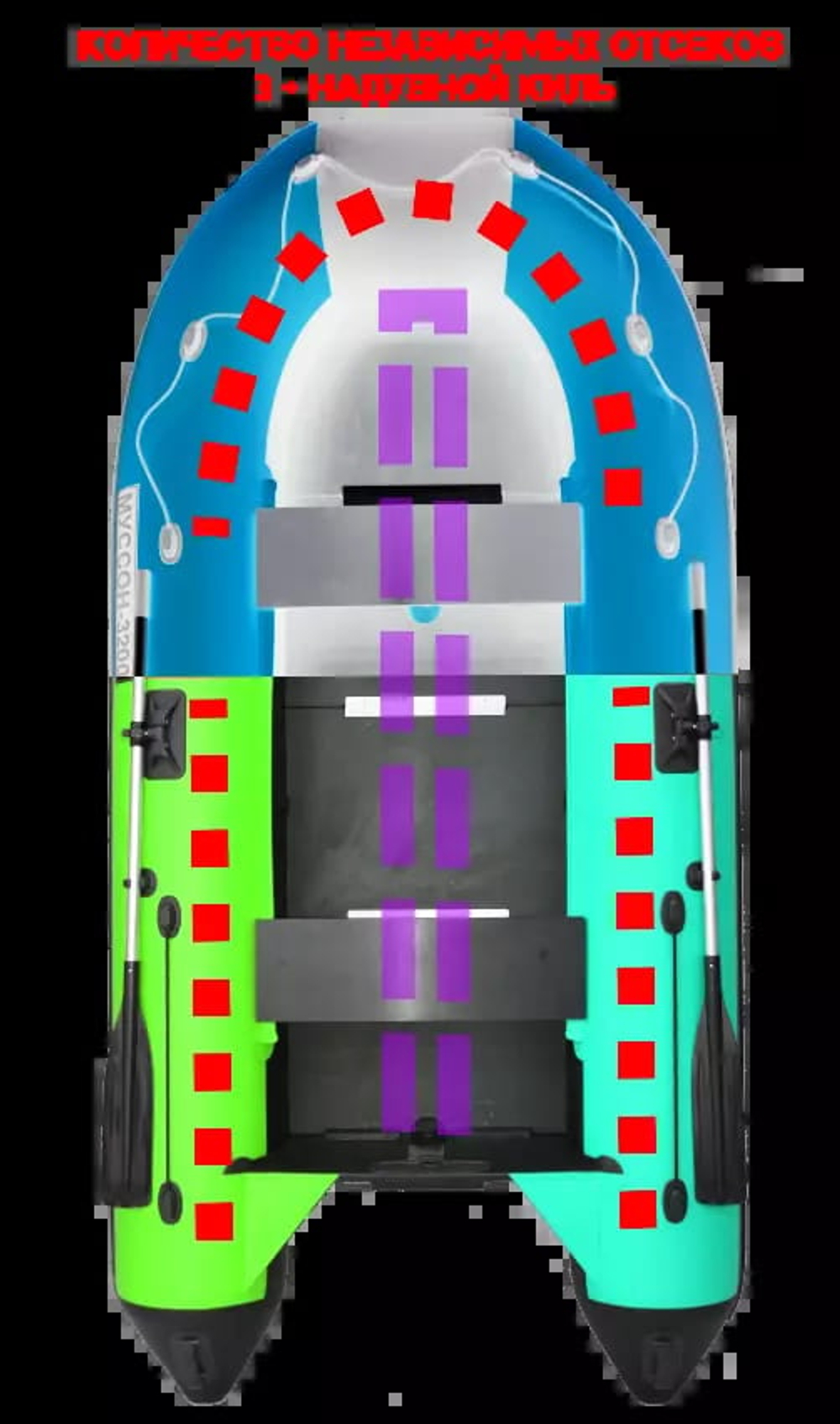 Лодка ПВХ МУССОН 3400 СК