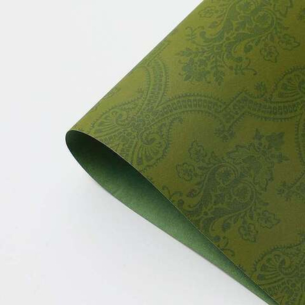 Пленка перламутр ОРНАМЕНТ 58см*10м ЗЕЛЕНЫЙ