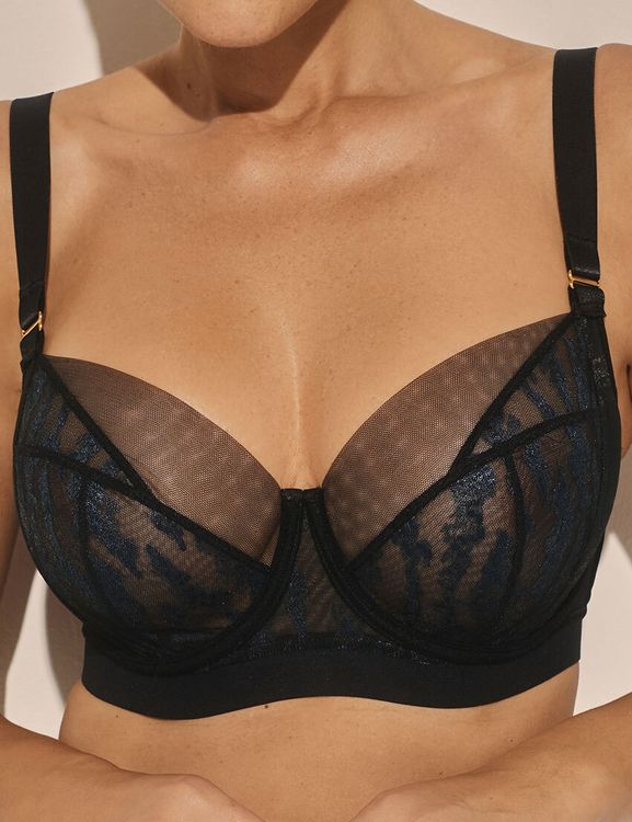 Бюстгальтер Kinga Navy Mist (черный/синий)