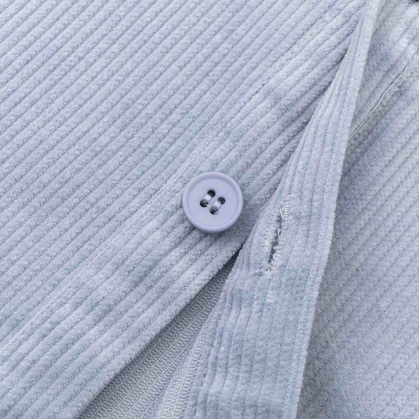 Рубашка Velvet Button пыльно-голубая - фото 9