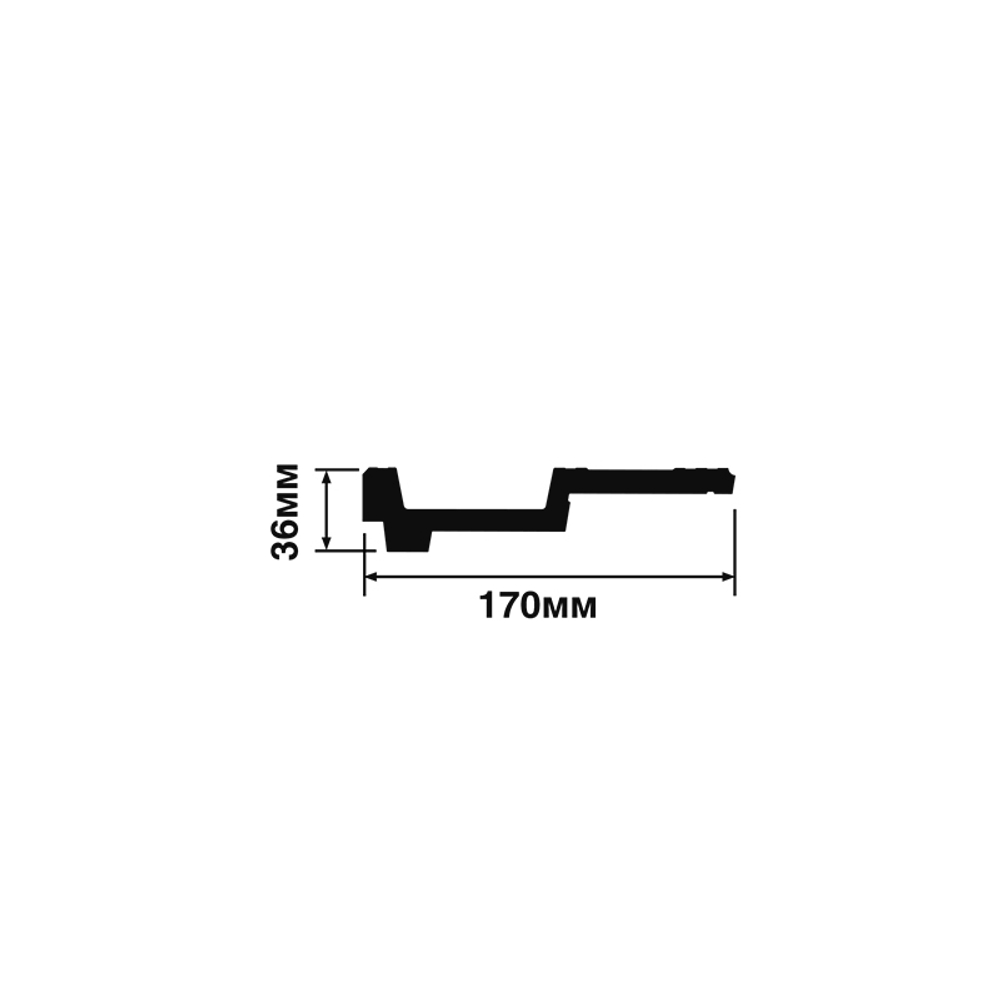 Карниз Hi Wood A170V1 (170*36*2000мм)