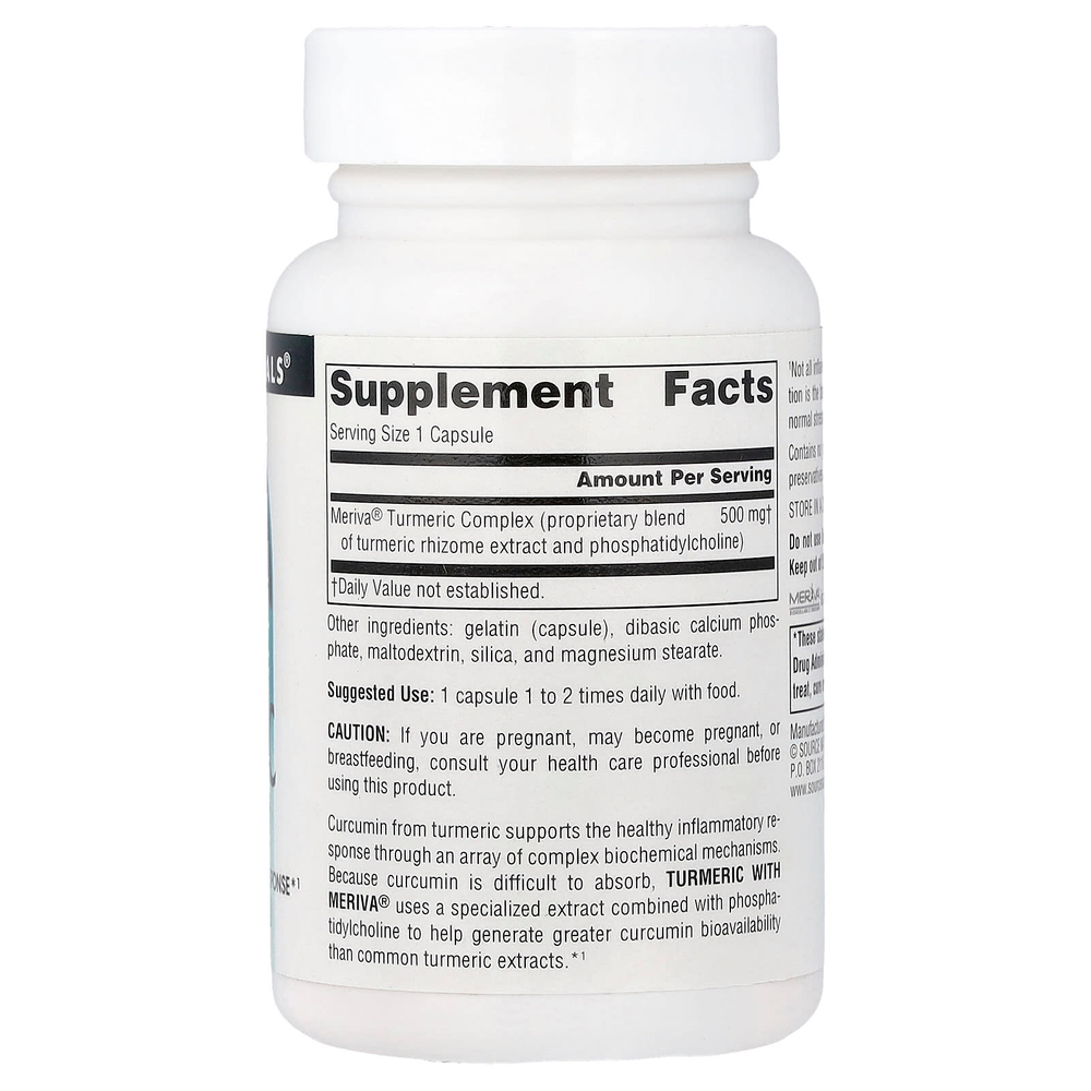 Source Naturals, куркума с Meriva®, 500 мг, 30 капсул
