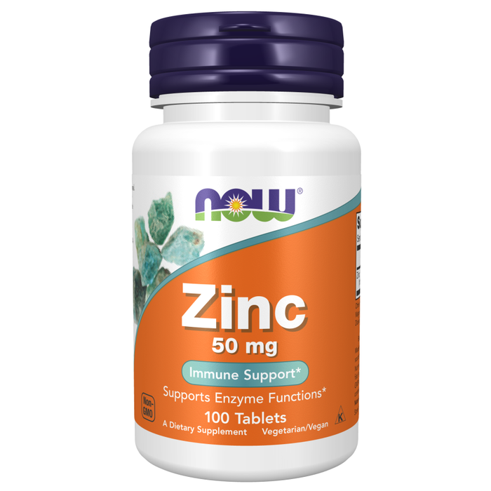Цинк 50 мг, Zinc 50 mg, Now Foods, 100 таблеток
