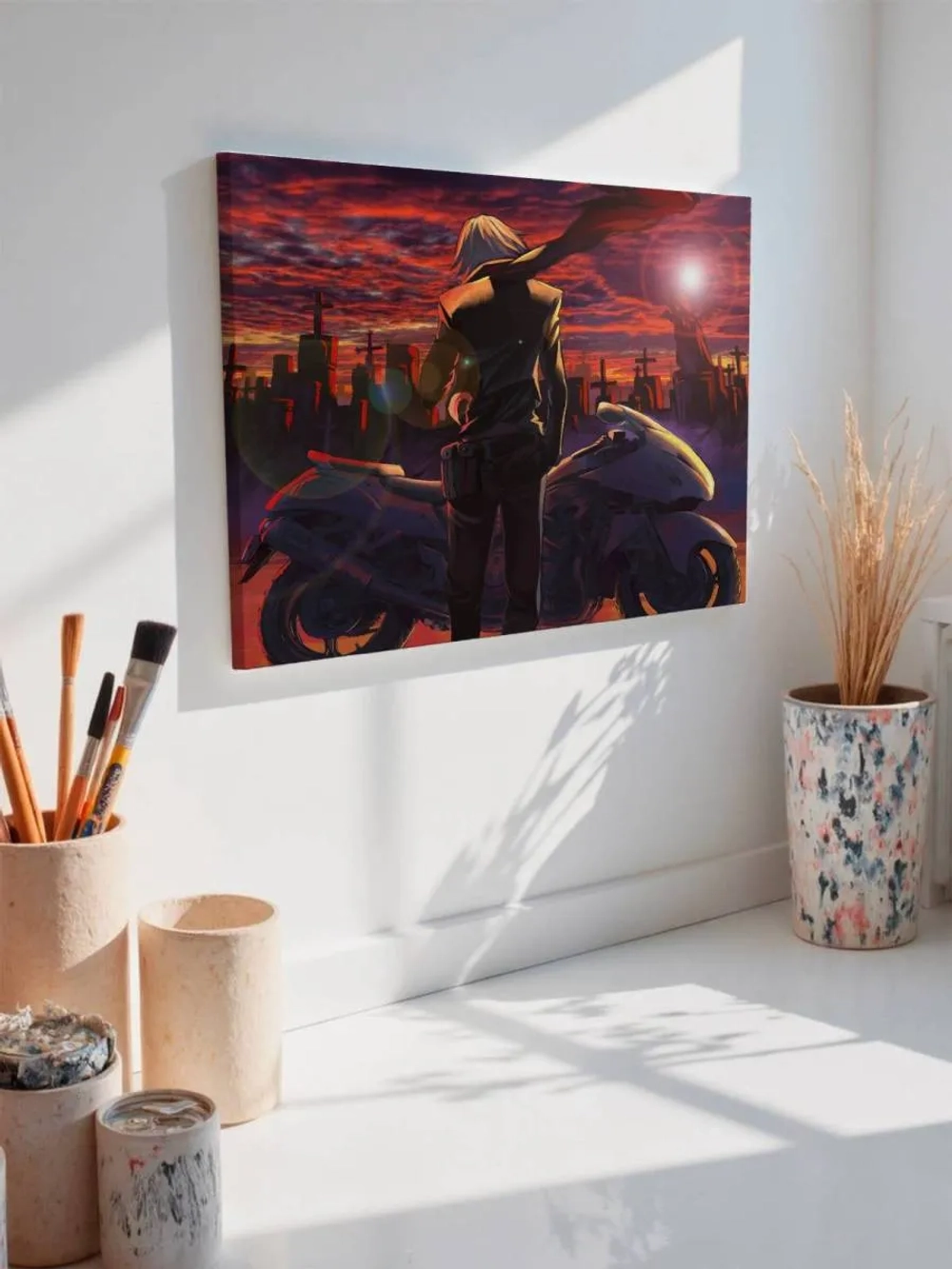 Картина на стену 40 X 50 Мотоциклист