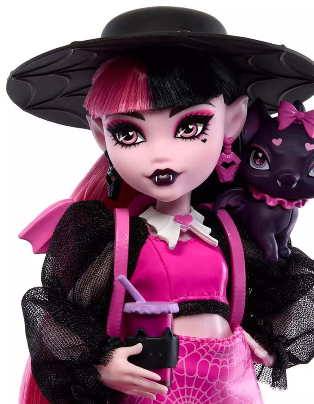 Шарнирная кукла Monster High «Draculaura со шляпой» HRP64