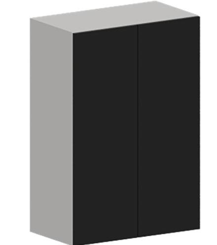 Кухня Модуль ШВВ 609 Графит / Черный матовый