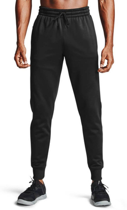 Мужские теннисные штаны Under Armour Men's Armour Fleece Joggers - черный