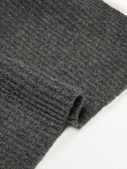 Massimo Dutti Шарф из 100% кашемира в рубчик, жемчужно-серый
