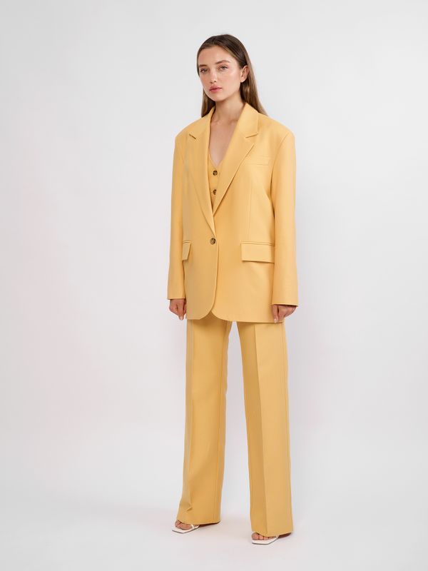 ПИДЖАК OVERSIZE ЦВЕТ КУРКУМА