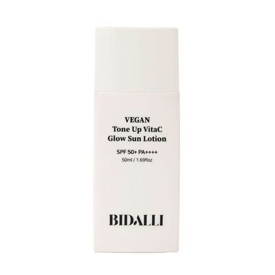 Солнцезащитный лосьон BIDALLI Vegan Tone Up Vita-C Glow Sun Lotion SPF50+ 50 мл