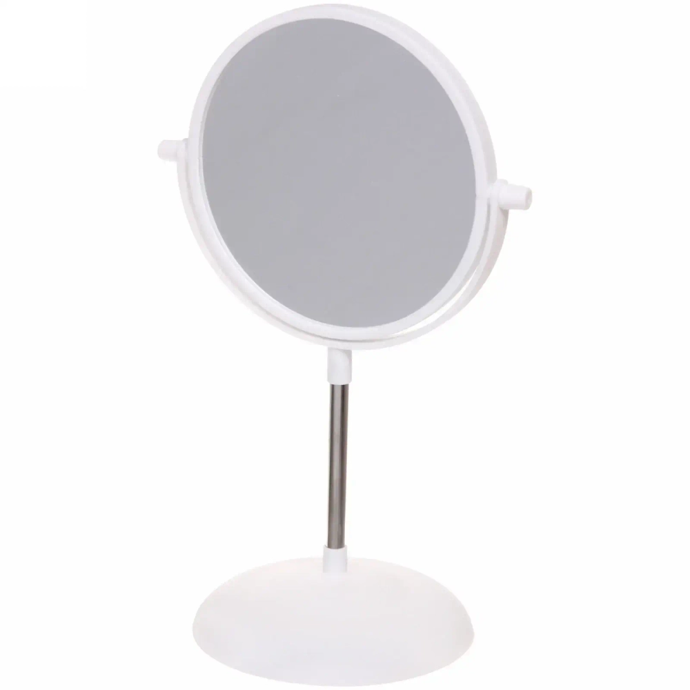 Зеркало настольное на ножке «Beauty», двухстороннее с увелич., микс 3 цвета, 30см, d-15см