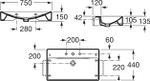 Раковина Roca Diverta 75x44 327110000