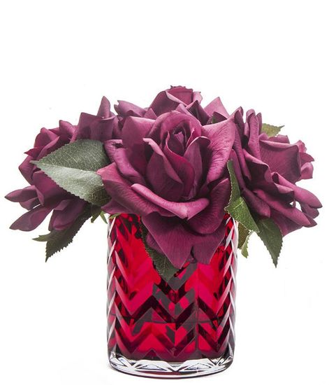 Букет красных роз в вазе "ёлочка", Cote Noire