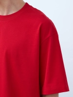 Футболка оверсайз (красный) 230 г