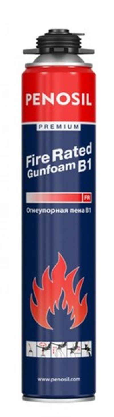 PENOSIL Premium Fire Rated Gunfoam B1 пена монт.проф. огнеупорная 750ml/12