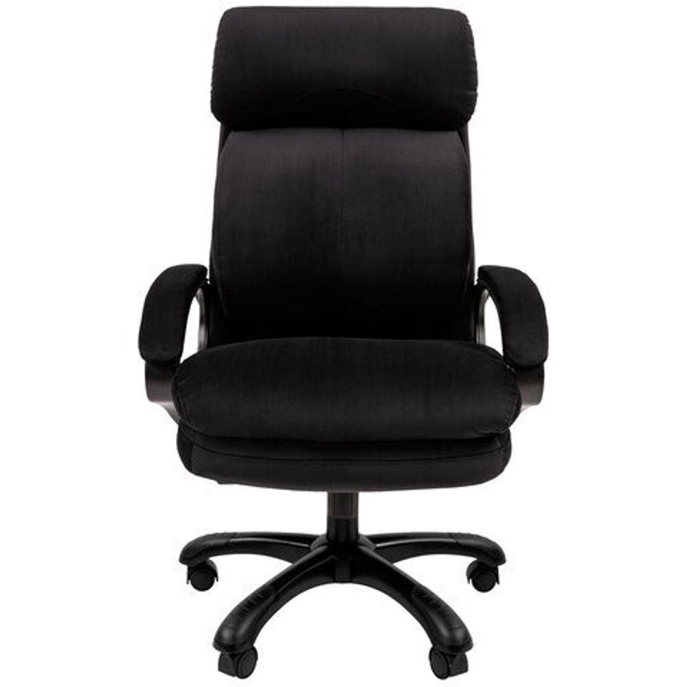 Кресло офисное CHAIRMAN СН 505, НАГРУЗКА до 150 кг, велюр, черное, 7127990