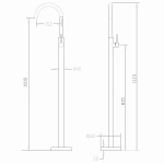 Смеситель для раковины Abber Wasser Kreis AF8141NG никель