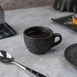 Кофейная пара 100 мл d 7 см h5,2 см Black Raw Wood P.L. Proff Cuisine [6]