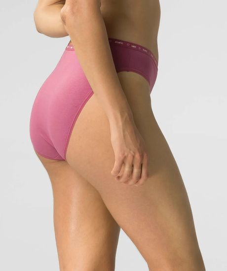 Женские трусы спорт (3шт) Atlantic 3CLP-010, темно-синий + темно-розовый + розовый