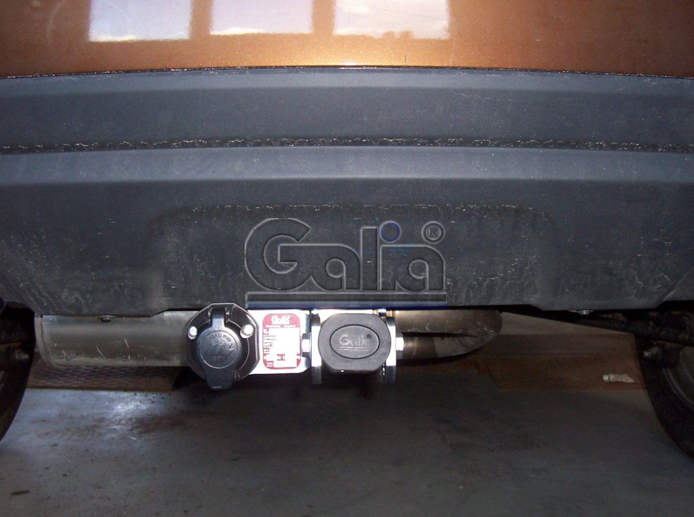 Фаркоп оцинкованный Galia D041C для Renault Duster 2010-2015, 2015-2019 2WD/4WD, Nissan Terrano 2014-(паспорт и сертификат в комплекте)(без электрики)