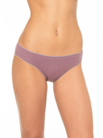 Классические трусики-слипы в рубчик (Размер: S) (Цвет: голубой)