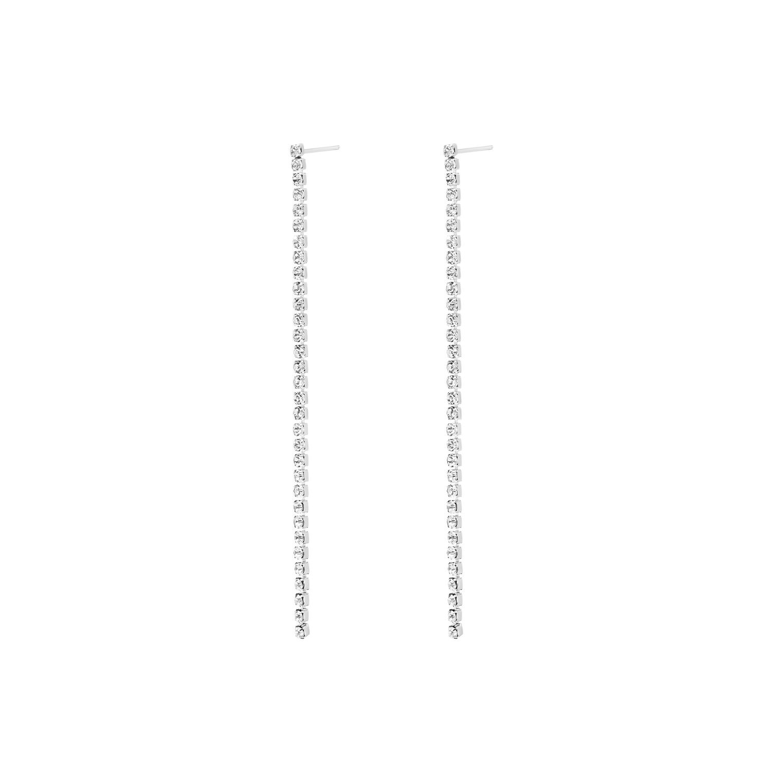 Серьги Tiny Floating Crystals Earrings