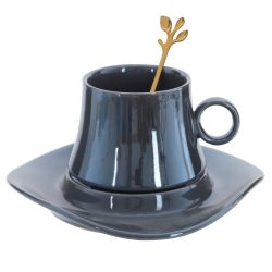 GAEM Кружка с блюдцем и ложкой, 200 мл, L16 W15,5 H8,5 см