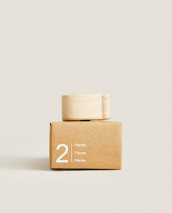 Мебельная ручка Zara Home, 2х4х4 см, дерево, 2 шт., 3698/555