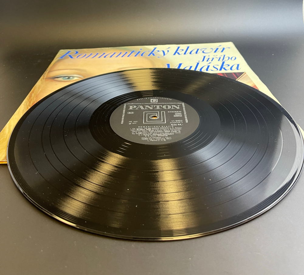 Jiri Malasek ‎– Romanticky Klavir Jiriho Malaska. Виниловая пластинка 12 дюймов. Czechoslovakia - Panton - Jazz