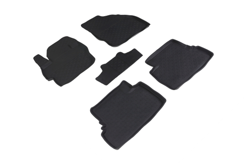 Резиновые коврики с высоким бортом для Mazda 3 2009-2013, Seintex.01322