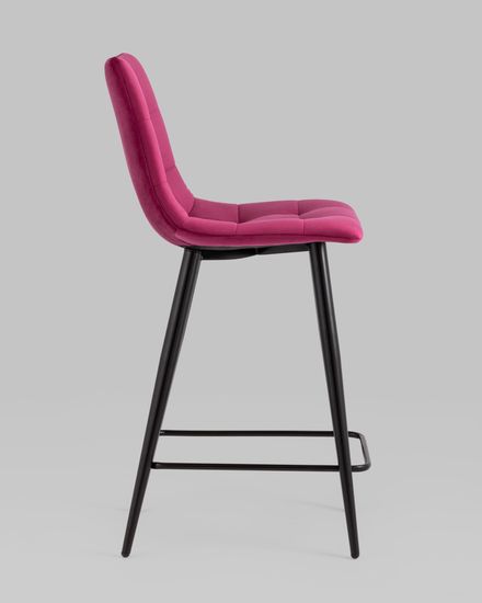 Стул полубарный Джанго велюр винный высота сиденья 60 см