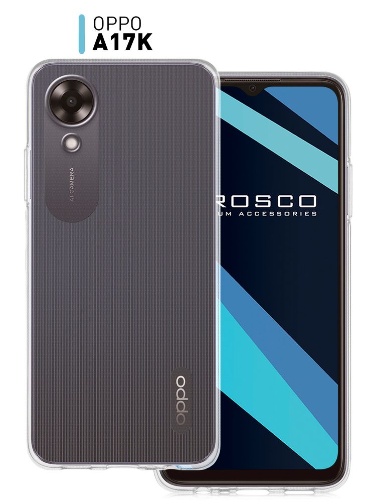 Чехол ROSCO для OPPO A17k (арт. OPPO-A17K-COLOURFUL-BLACK)