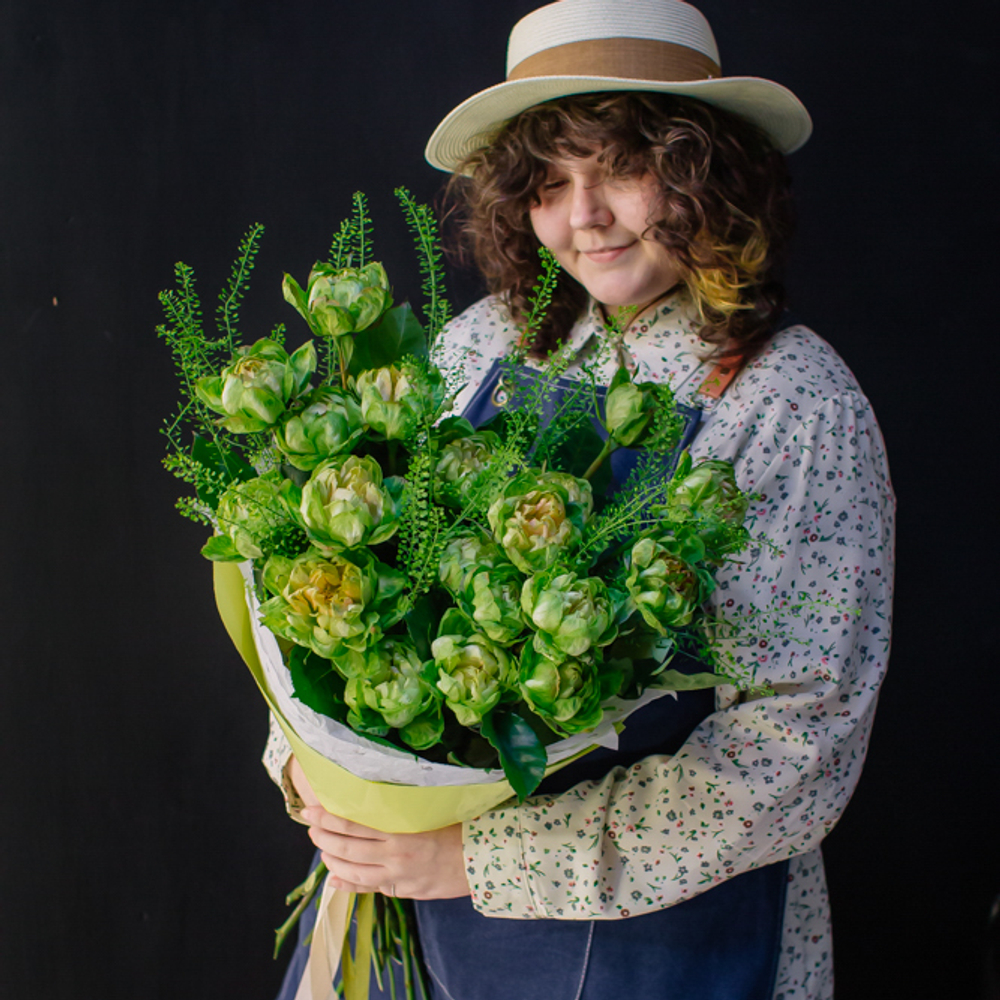 21. Оригинальный букет из розы сорта Вегги