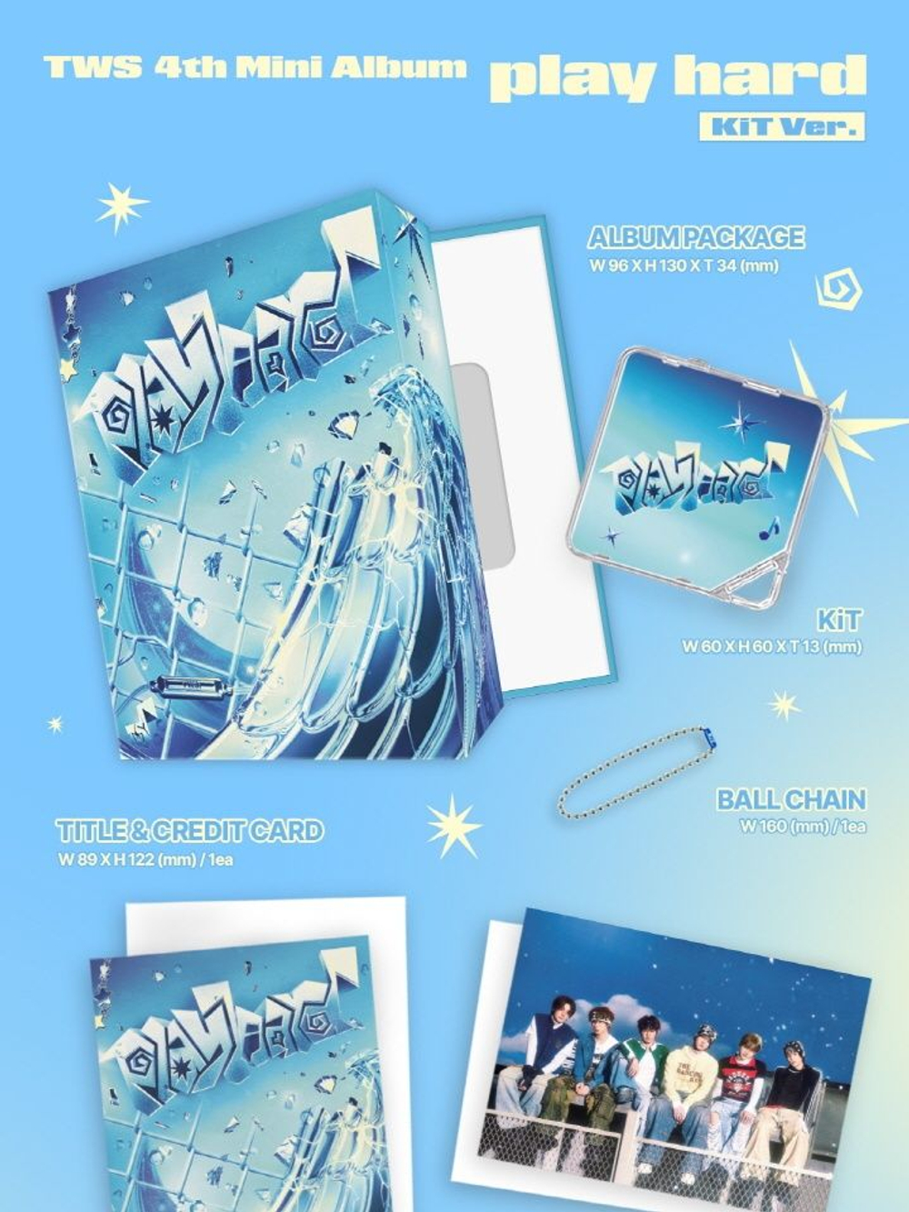Альбом TWS - PLAY HARD 4th Mini Album KiT Version