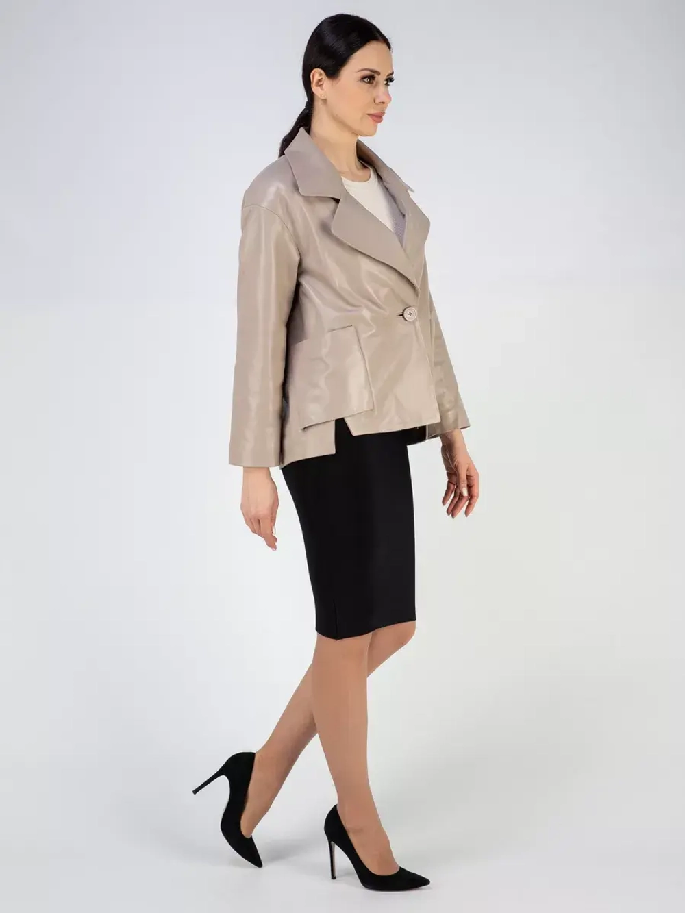 Куртка кожаная натуральная Турция блейзер