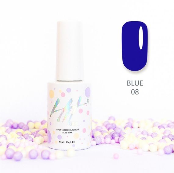 Гель-лак ТМ &quot;HIT gel&quot; №08 Blue, 9 мл