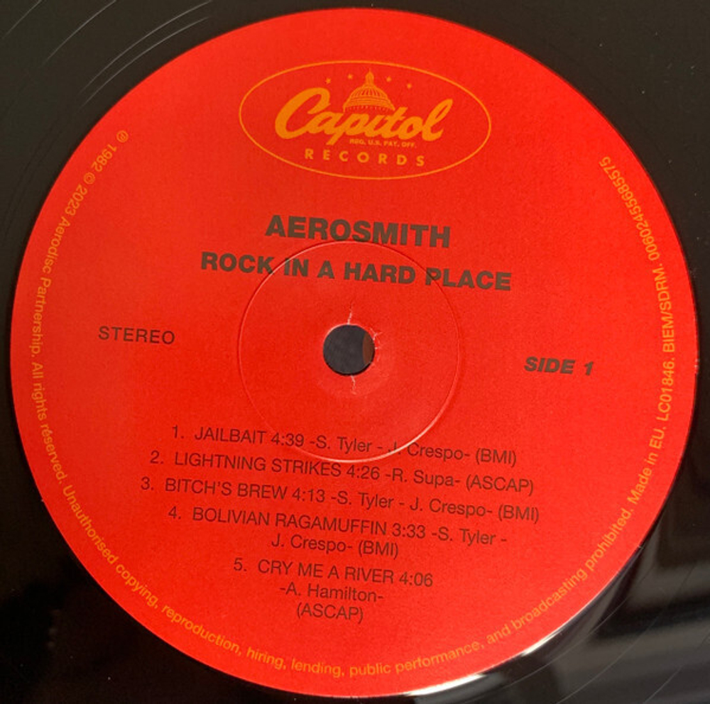 Aerosmith / Rock In A Hard Place (LP)