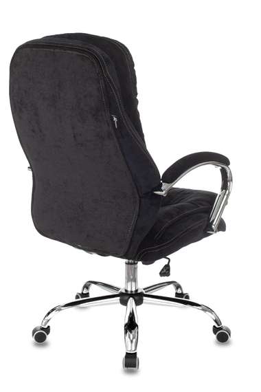 Кресло руководителя Бюрократ T-9950SL Fabric черный Light-20 крестов. металл хром