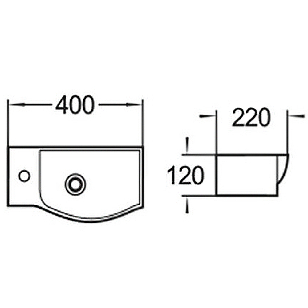 Раковина WeltWasser Aisbach 7940 MT-BL L 40 10000008688 Черная матовая